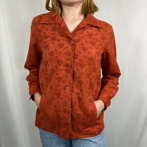 Vintage Draper’s & Damon’s Fall Leaf Jacket Size Small